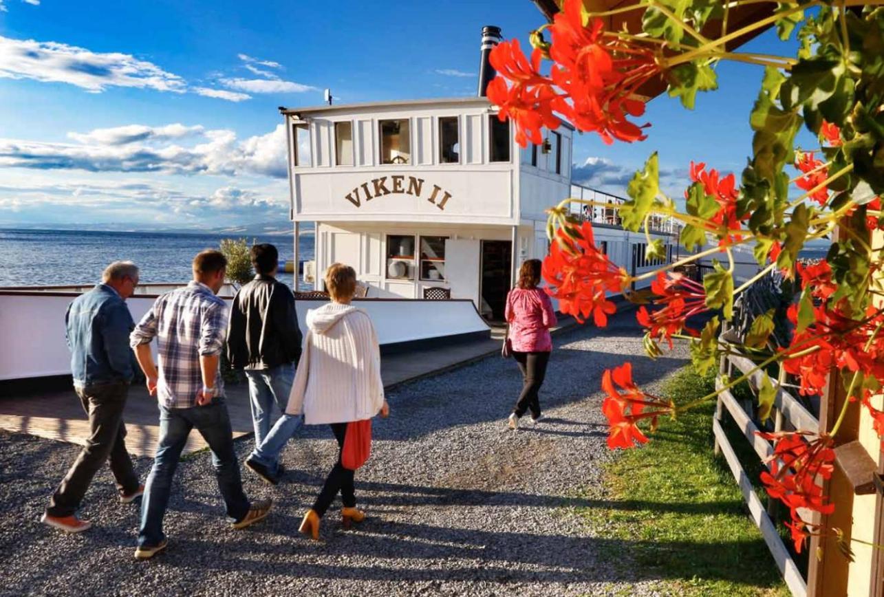 Idylliske Evjua Ved Mjosa Hotel Skreia Exterior photo